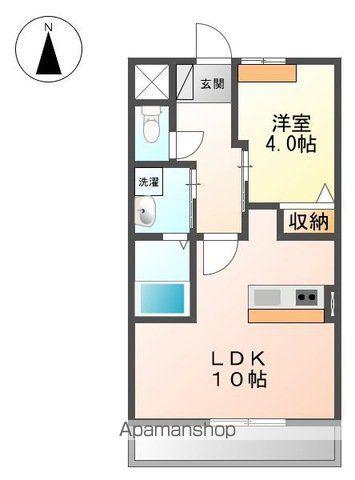 LAVITA(1LDK/2階)の間取り写真