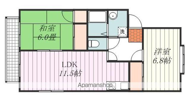 シンセリティⅡ(2LDK/2階)の間取り写真