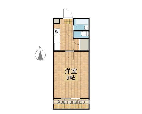アジュール潮見(1K/3階)の間取り写真