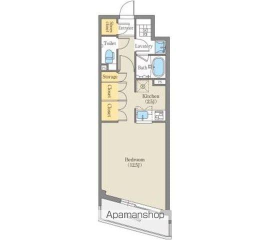 CORNES HOUSE NAGOYA(ワンルーム/5階)の間取り写真