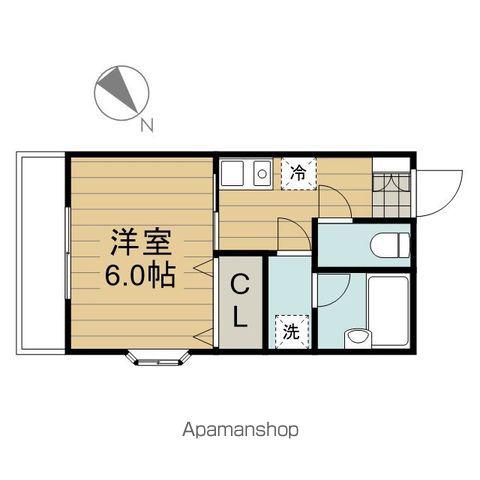 BLOSSOM GARDENB(1K/3階)の間取り写真