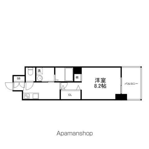 KDXレジデンス南草津(1K/10階)の間取り写真