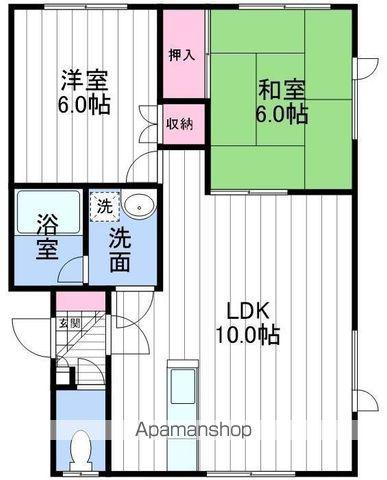プレジデントC(2LDK/3階)の間取り写真