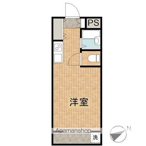 スカイコート宮崎(1K/5階)の間取り写真