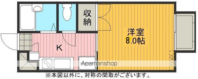 ヴィラ・イースト(1K/1階)の間取り写真