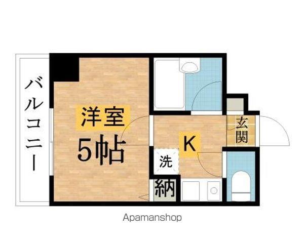 第3サンライズマンション(1K/3階)の間取り写真