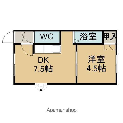 アルフェ千歳(1DK/1階)の間取り写真