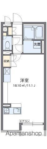 ミランダフローラ白川(ワンルーム/2階)の間取り写真