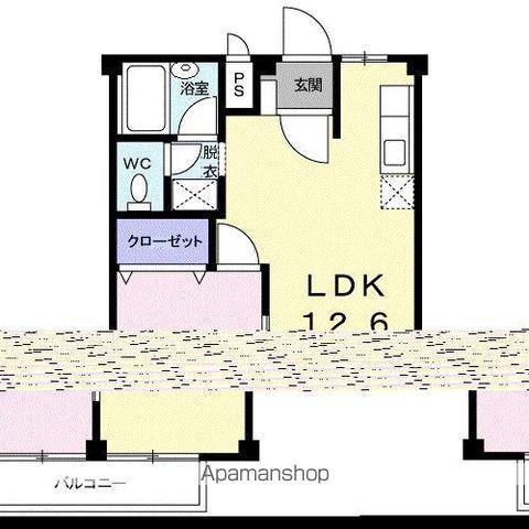 シティハイツ中美(1LDK/1階)の間取り写真