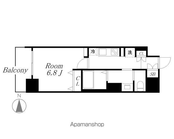 GRANVIA丸の内(1K/5階)の間取り写真