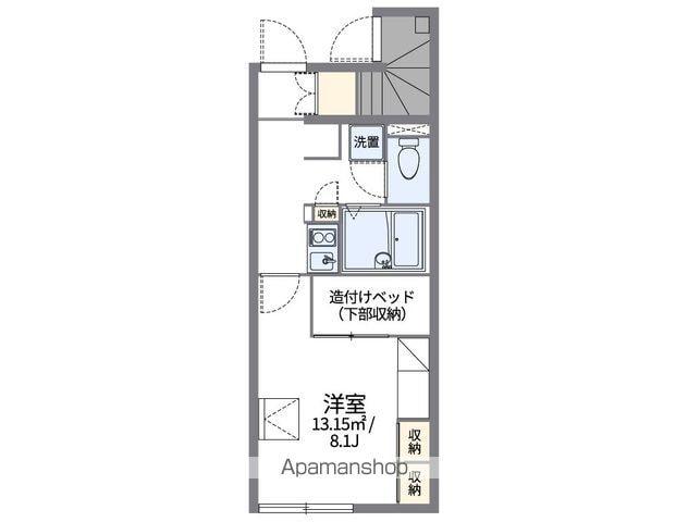 レオパレスTOMI 07(1K/1階)の間取り写真