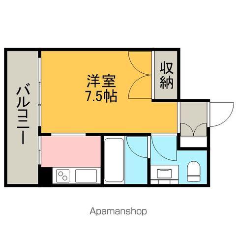 フロンティアタワー名駅南(1K/6階)の間取り写真