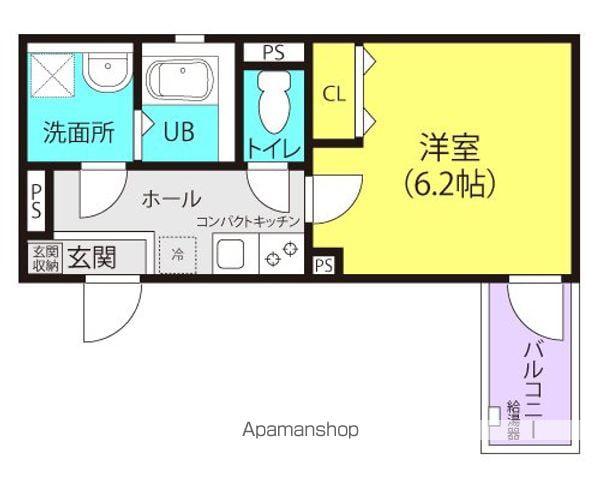 ALEGRIA尼崎西本町(1K/3階)の間取り写真