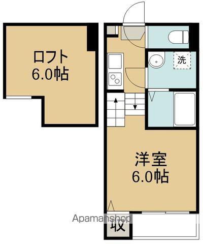 アルス福田町(1K/1階)の間取り写真