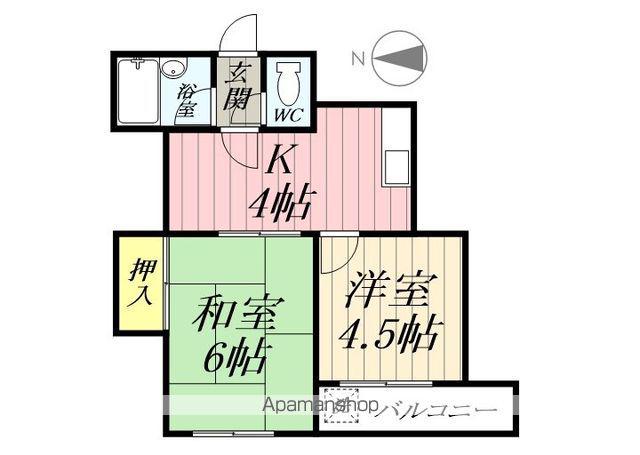 VILLA八潮(2K/3階)の間取り写真