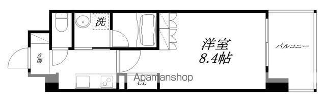 エルミナレジェンド(1K/2階)の間取り写真