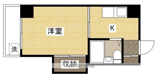 N428BD(1K/4階)の間取り写真
