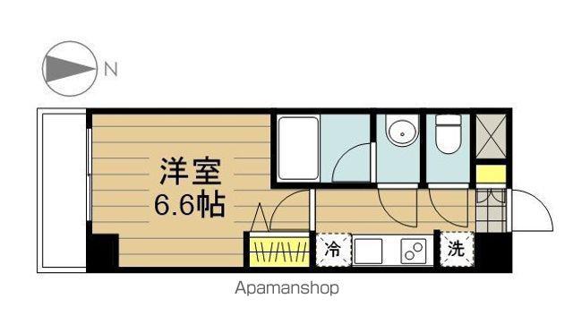 ラグゼナ戸田公園(1K/2階)の間取り写真