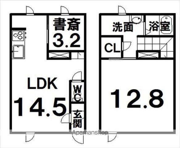 レジデンスマンワⅧ(1SLDK)の間取り写真