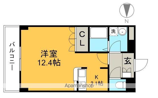 ビバーチェ(1K/2階)の間取り写真
