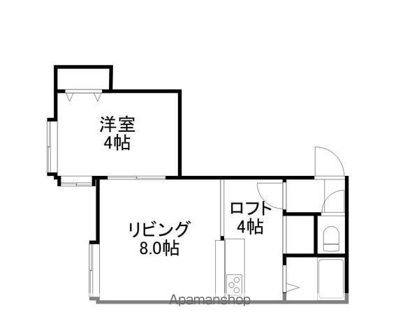ノースソニア115(1LDK/2階)の間取り写真