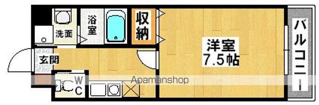 COURT AREST(1K/5階)の間取り写真