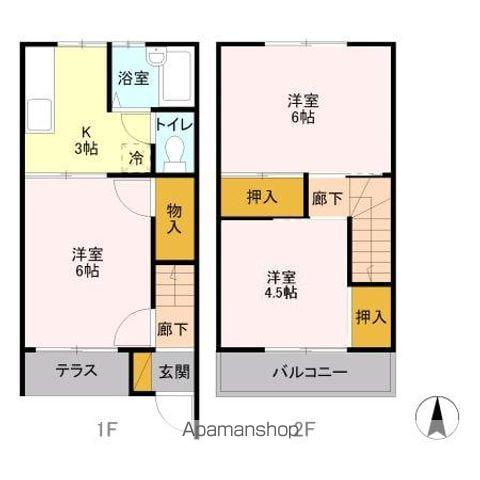 コーポ鈴木 A(3K/1階)の間取り写真