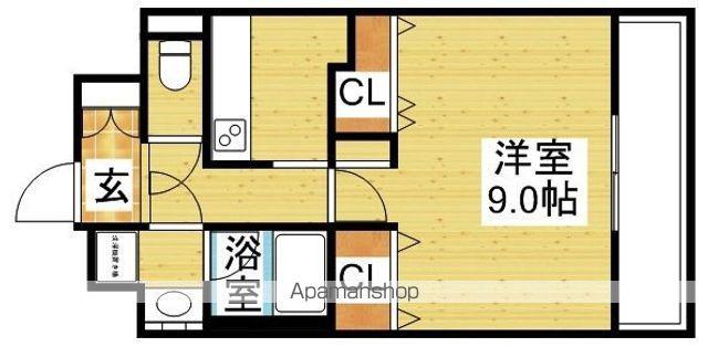 ノーム豊新Ⅱ(1K/5階)の間取り写真