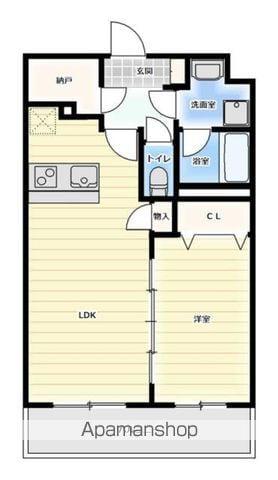 AMII(1LDK/1階)の間取り写真