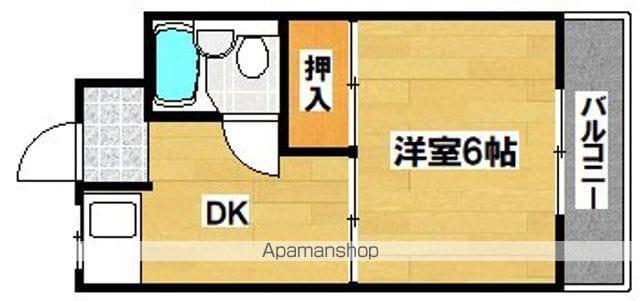 第2メゾン松谷(1DK/3階)の間取り写真