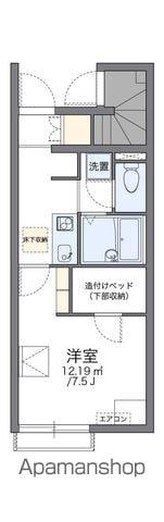 レオネクストプラム(1K/1階)の間取り写真