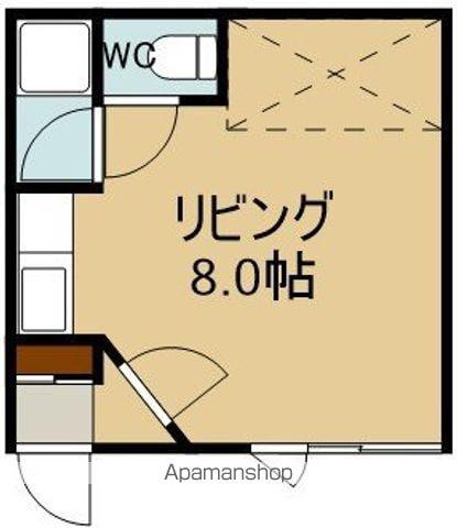 イースト VILLAGE APARTMENT(ワンルーム/2階)の間取り写真