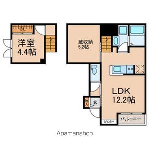 ファーストゲート(1LDK/1階)の間取り写真