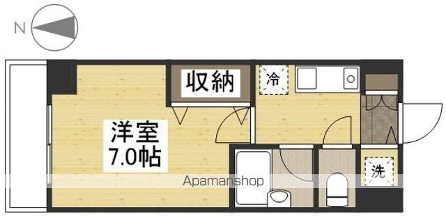 アドヴァンシティ岡山ステーション(1K/4階)の間取り写真