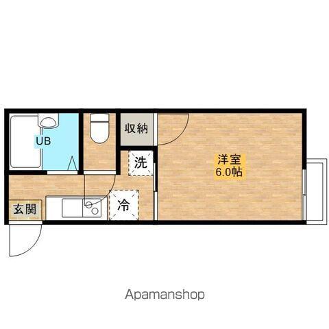 カーサ・ドマーニ(1K/2階)の間取り写真