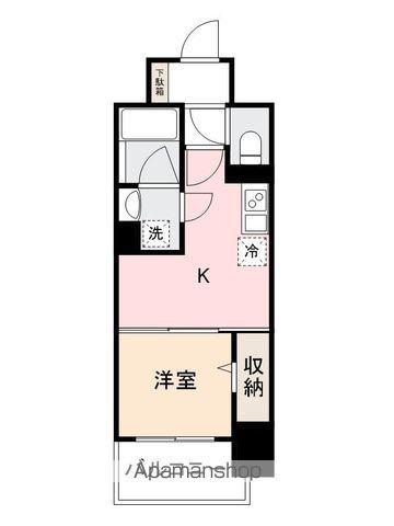 Jリヴェール高松南新町(1DK/2階)の間取り写真