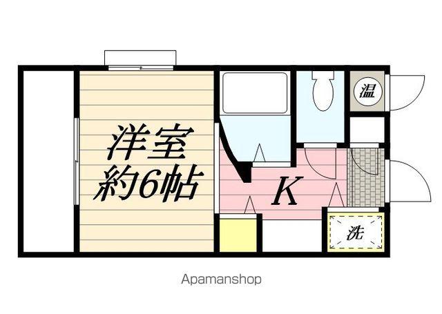 ルエ・メゾンロワール平和(ワンルーム/4階)の間取り写真