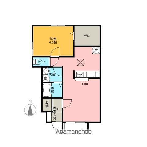 クオリティーエステートⅡ(1LDK/1階)の間取り写真
