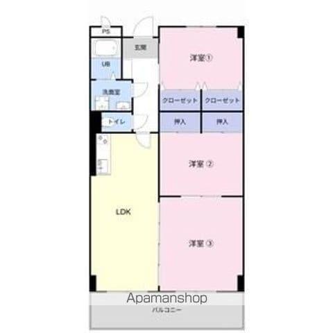 DOMANI PACE(3LDK/1階)の間取り写真