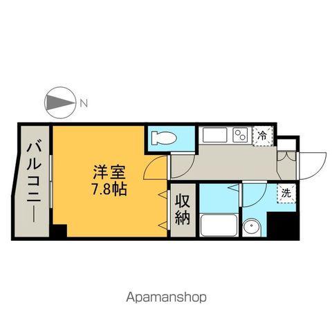 アゲート白壁(1K/7階)の間取り写真