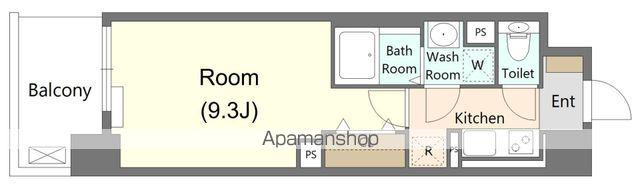 AXIA草津DC(1K/2階)の間取り写真