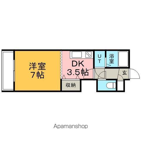 N216(1DK/2階)の間取り写真