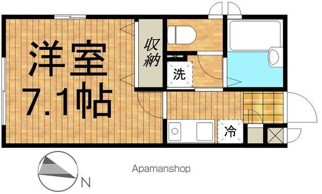 サン・ヴィレッジ国立(1K/1階)の間取り写真