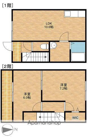 遠州鉄道 美薗中央公園駅 徒歩30分 2階建 築16年(2LDK/1階)の間取り写真