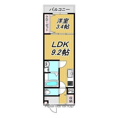 LECOCON 一宮Ⅸ(1LDK/1階)の間取り写真