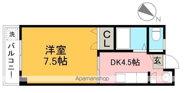 メゾンレーヴ高須(1DK/3階)の間取り写真