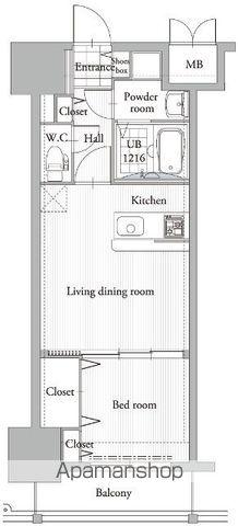 エンクレスト吉塚駅前Ⅱ(1LDK/2階)の間取り写真