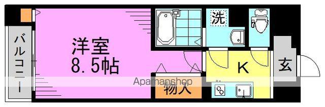 ミラコスタ高円寺(1K/3階)の間取り写真