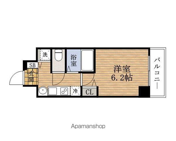 PRESSANCE本町ジョイス(1K/3階)の間取り写真