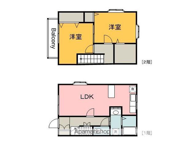 リトルW Ⅱ(2LDK)の間取り写真